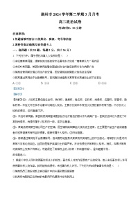 浙江省湖州市市属高中2024-2025学年高二下学期3月月考政治试卷（Word版附解析）