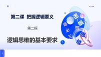高中人教统编版逻辑思维的基本要求图片ppt课件