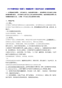 2025年高考政治一轮复习：统编版必修3《政治与法治》主观题答题模板 学案