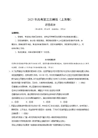 2025年高考第三次模拟考试卷：政治（上海卷）（全析全解）