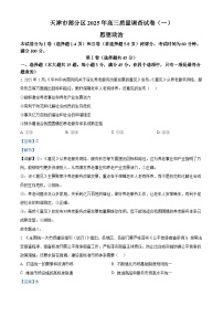 天津市部分区2025届高三下学期3月一模试题 政治 含解析