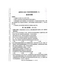 陕西省咸阳市2025届高三下学期高考模拟检测（三）政治试题（含答案）