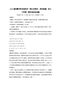 2025届内蒙古呼和浩特市（鄂尔多斯市、阿拉善盟）高三下学期一模考试政治试卷（解析版）