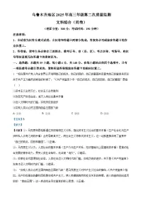 新疆维吾尔自治区乌鲁木齐市2025届高三下学期3月二模试题 政治 含解析