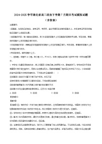 2024-2025学年湖北省高二政治下学期7月期末考试模拟试题（附答案）