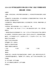 2024-2025学年湖北省武汉市部分重点中学高二政治下学期期末联考模拟试题（附答案）