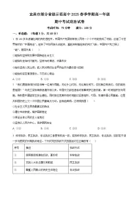 湖北省宜昌市部分示范高中2024-2025学年高一下学期4月期中考试政治试题（原卷版+解析版）
