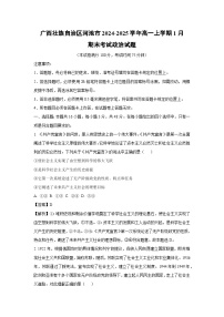 广西壮族自治区河池市2024-2025学年高一上学期1月期末考试政治政治试题（解析版）