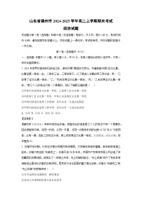 山东省德州市2024-2025学年高二上学期期末考试政治政治试题（解析版）