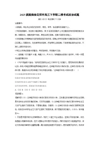 2025届湖南省岳阳市高三下学期二模考试政治试题（解析版）