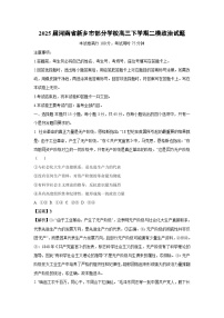 2025届河南省新乡市部分学校高三下学期二模政治试题（解析版）