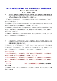 2025年高考政治三轮冲刺：必修4《哲学与文化》主观题答题模板 讲义