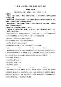 2025届湖北省十堰市高三下学期5月份适应性考试政治试题（高考模拟）