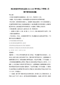 河北省沧州市运东五校2024-2025学年高二下学期4月期中联考政治政治试卷（解析版）