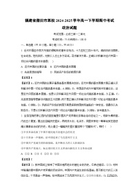福建省莆田市某校2024-2025学年高一下学期期中考试政治政治试卷（解析版）