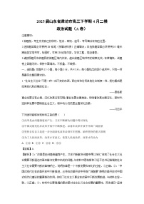 2025届山东省潍坊市高三下学期4月二模（A卷）政治试卷（解析版）