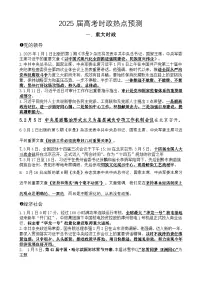2025届高考政治重大时政热点汇总学案