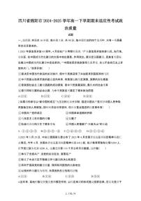 2024_2025学年四川绵阳高一第二学期期末适应性考试政治试卷[有答案]