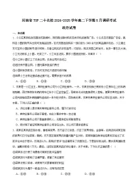河南省TOP二十名校2024-2025学年高二下学期5月调研考试政治试卷（Word版附答案）