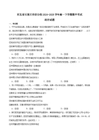 河北省石家庄市部分校2024-2025学年高一下学期期中考试政治试题（Word版附答案）