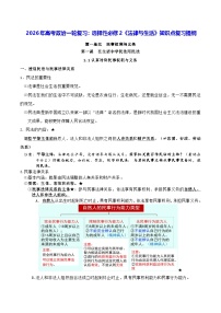 2026年高考政治一轮复习：选择性必修2《法律与生活》知识点复习提纲 学案