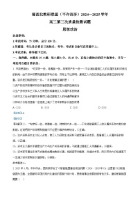 河南省豫西北教研联盟（许平洛济）2025届高三下学期三模政治试卷（Word版附解析）