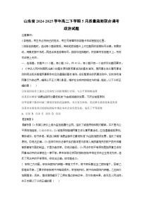 山东省2024-2025学年高二下学期5月质量监测联合调考政治试卷(解析版)