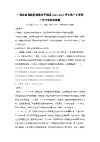 广西壮族自治区贵港市平南县2024-2025学年高一下学期5月月考政治试卷（解析版）