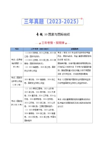三年（2023-2025）高考政治真题分类汇编：专题10 国家与国际组织（全国通用）（解析版）