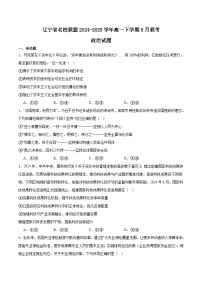 辽宁省名校联盟2024-2025学年高一下学期6月联合考试政治试卷（Word版附答案）