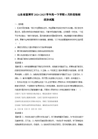【政治】山东省淄博市2024-2025学年高一下学期6月阶段检测政治试题（解析版）