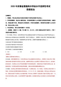 2025安徽高考政治真题（解析版）