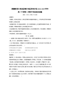 新疆维吾尔自治区喀什地区英吉沙县2024-2025学年高一下5月期中考试政治试卷（解析版）