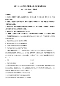 湖南省郴州市2024-2025学年高二下学期期末教学质量监测政治（选择考）试卷（Word版附解析）