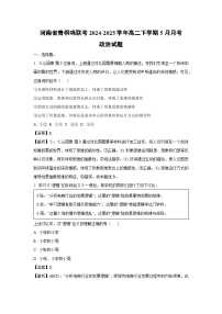 河南省青桐鸣联考2024-2025学年高二下学期5月月考政治政治试卷（解析版）