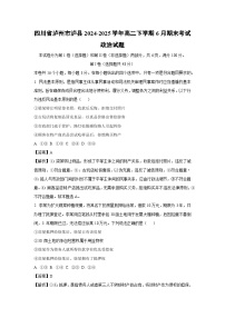 四川省泸州市泸县2024-2025学年高二下学期6月期末考试政治政治试卷（解析版）