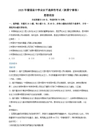 2025年高考真题——政治（陕晋青宁卷） Word版含解析