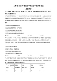 2025年高考真题——政治（云南卷） Word版无答案