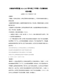安徽省华师联盟2024-2025学年高三下学期下5月质量检测政治试卷（解析版）