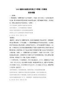 2025届四川省射洪市高三下学期下5月模拟政治试卷（解析版）