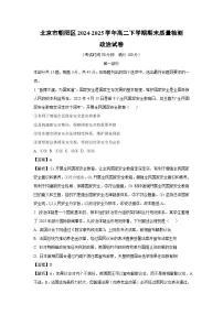 【政治】北京市朝阳区2024-2025学年高二下学期期末质量检测政治试卷（解析版）