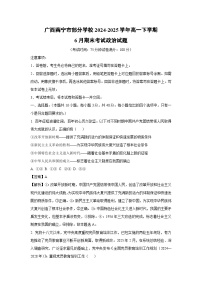 广西南宁市部分学校2024-2025学年高一下学期6月期末考试政治政治试卷（解析版）