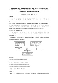 广西壮族自治区南宁市“贵百河”联盟2025-2026学年高三上学期8月摸底考试政治试题（解析版）