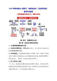 2026年高考政治一轮复习：选择性必修2《法律与生活》重点考点清单 讲义