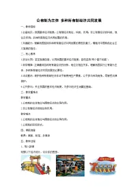 人教统编版必修2 经济与社会多种所有制经济共同发展教案