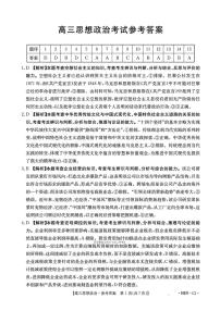 2025年河南金太阳高三上学期11月政治试题及答案