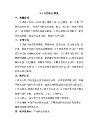 高中政治 (道德与法治)人教统编版必修3 政治与法治第三单元 全面依法治国第九课 全面依法治国的基本要求严格执法教案