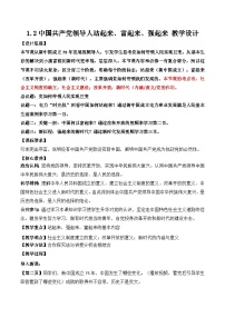 人教统编版中国共产党领导人民站起来、富起来、强起来教案
