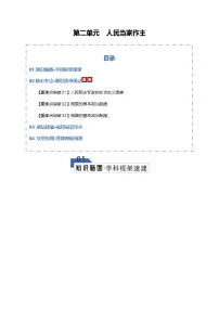 2026届高三政治二轮专题复习试题考点解析必修3第二单元人民当家作主（Word版附解析）