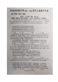 河南省实验中学2025-2026学年高三上学期期中考试政治试卷